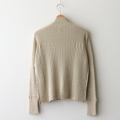 Cotton-boucle Basket Top #L.Beige [oni050]