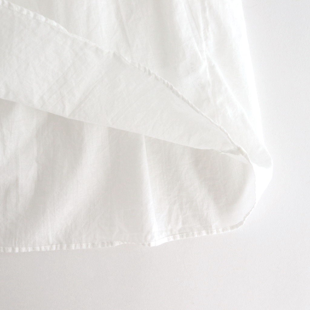 GARMENT DYE LAWN GATHER SMOCK #White [no.7520]