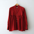 静寂の欠片 Funnel neck shirt #Agate red [TLF-126-sh003-la]
