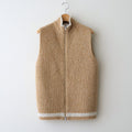 Blushed knit vest #Beige [252804]