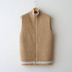 Blushed knit vest #Beige [252804]