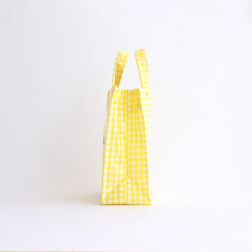 PAPER TOTE SMALL #GINGHAM YELLOW [TMB-2286H]