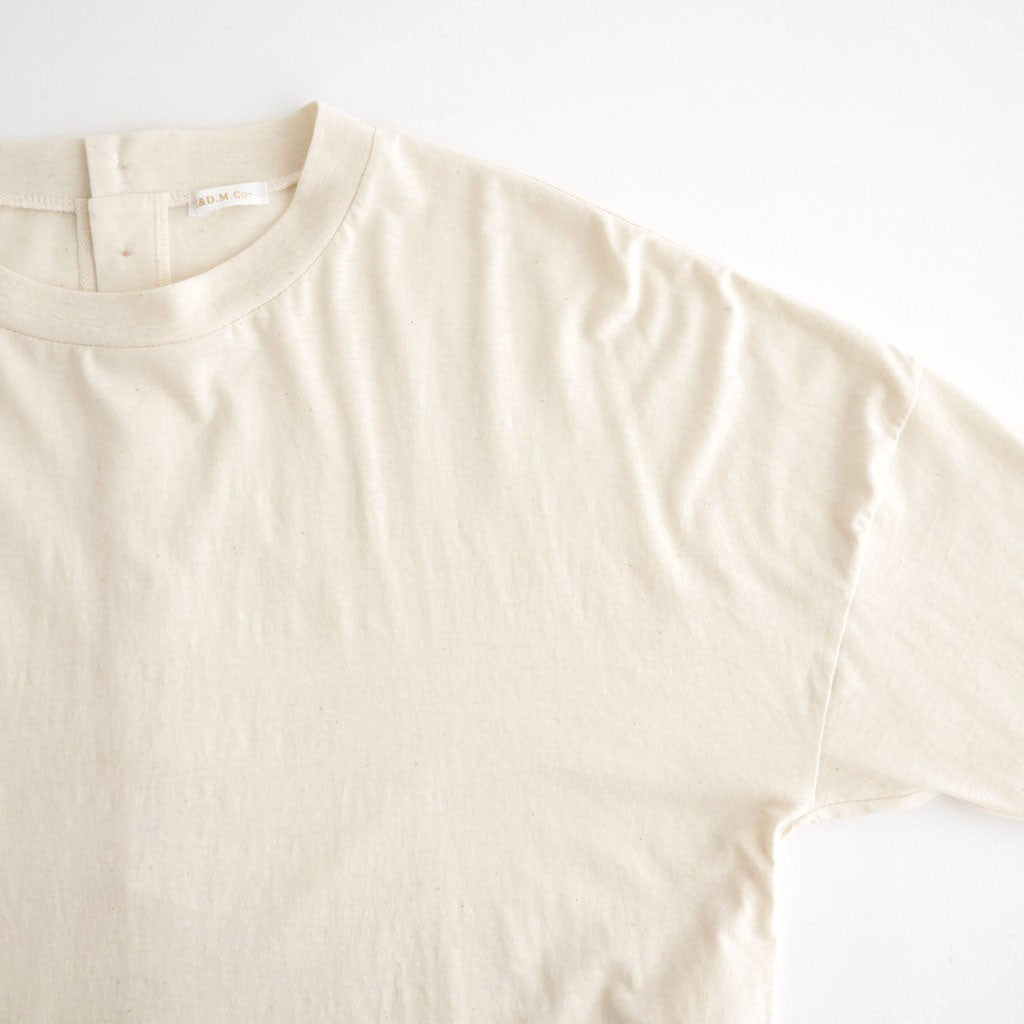 DROP CANDY BUTTON LONG SLEEVE T #Natural [no.8193]