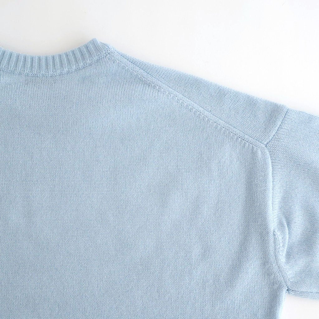 7G CREW NECK SWEATER #Sax [no.7832]