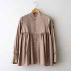 静寂の欠片 Funnel neck shirt #beige [TLF-126-sh003-la]
