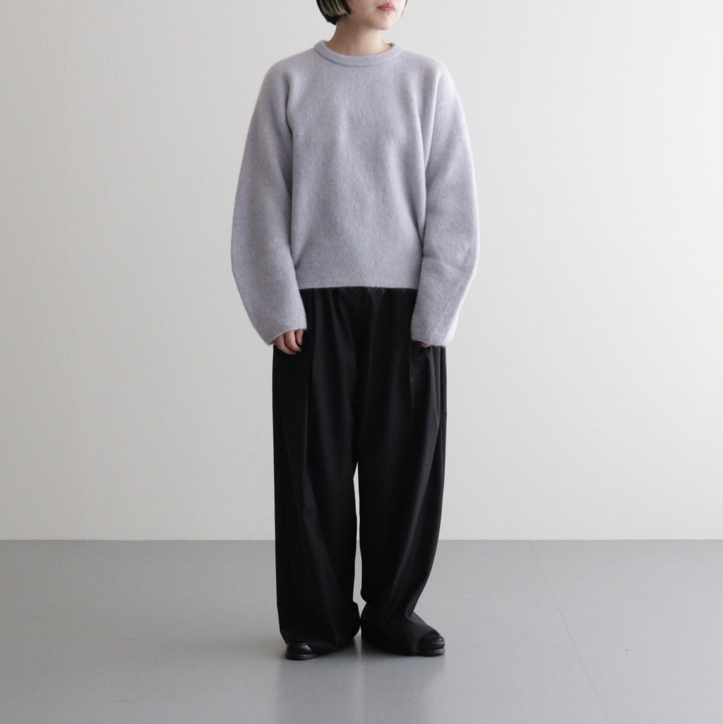 stretch superkid mohair crew-neck P/O #ice blue [WVFL-UW114]