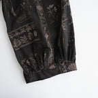 偶然の影：ズロースパンツ #dark brown×beige [13261-09413]