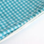 Drawstring bag #GINGHAM TEAL [TMB-1863H]