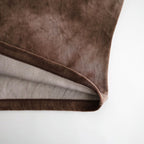 tie-dyed cotton velour high-neck P/O #cocoa brown × gray [WXFL-UW116]