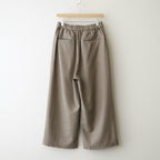 WOOL SERGE 2TUCK WIDE EASY PANTS #8300 BEIGE [GNMDS2502WS]