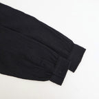 BOILED WOOL PLAIN BANDED COLLAR EMB SHIRT #3900 NAVY [NMDS25601]