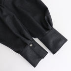 手の中の夜 Double-Breasted dress #charcoal [TLF-125-op012-mw]