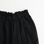 Organic Linen Twill Tuck Easy PT #Black [GT252PT006]