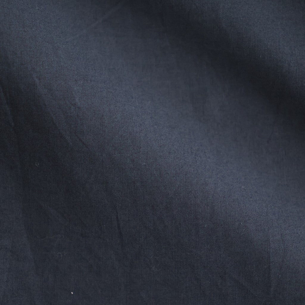 40s COTTON POPLIN PLAIN REGULAR COLLAR SHIRT WITH GATHER #3900 NAVY [NSL26522]