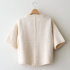 Damm Cotton Silk Half Sleeve #White [A232251TK762]