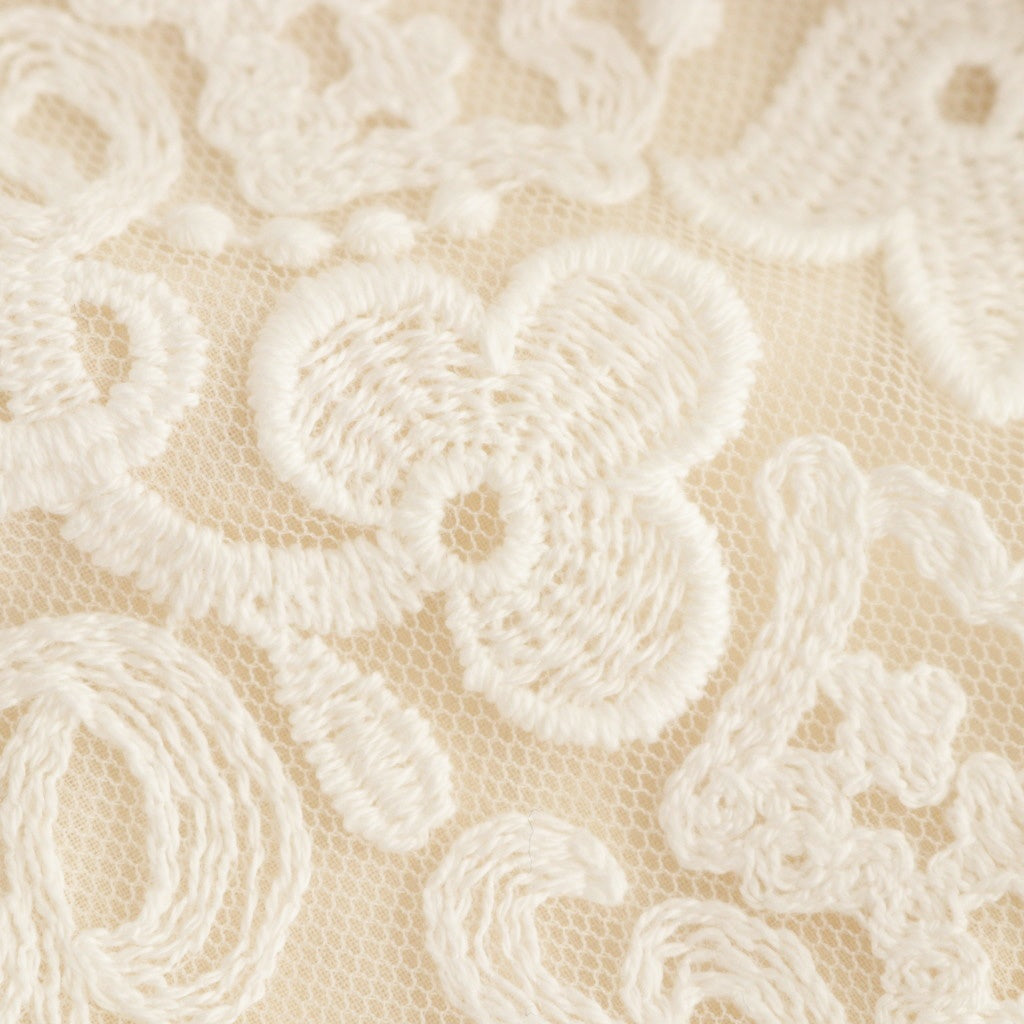 CROWN MOTIF LACE BAG #White [no.7532]