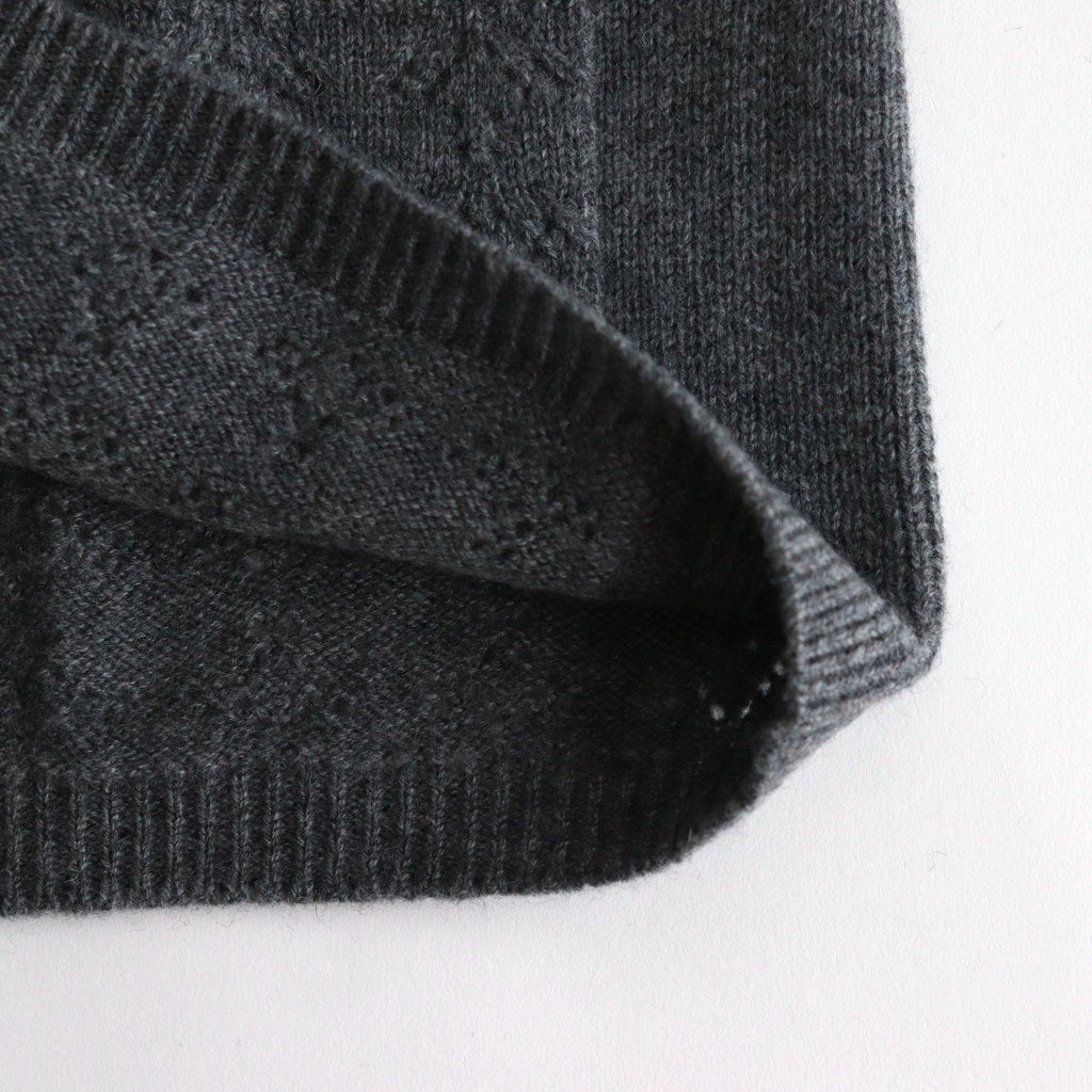 Panier Cardigan #charcoal gray [28-0037A]