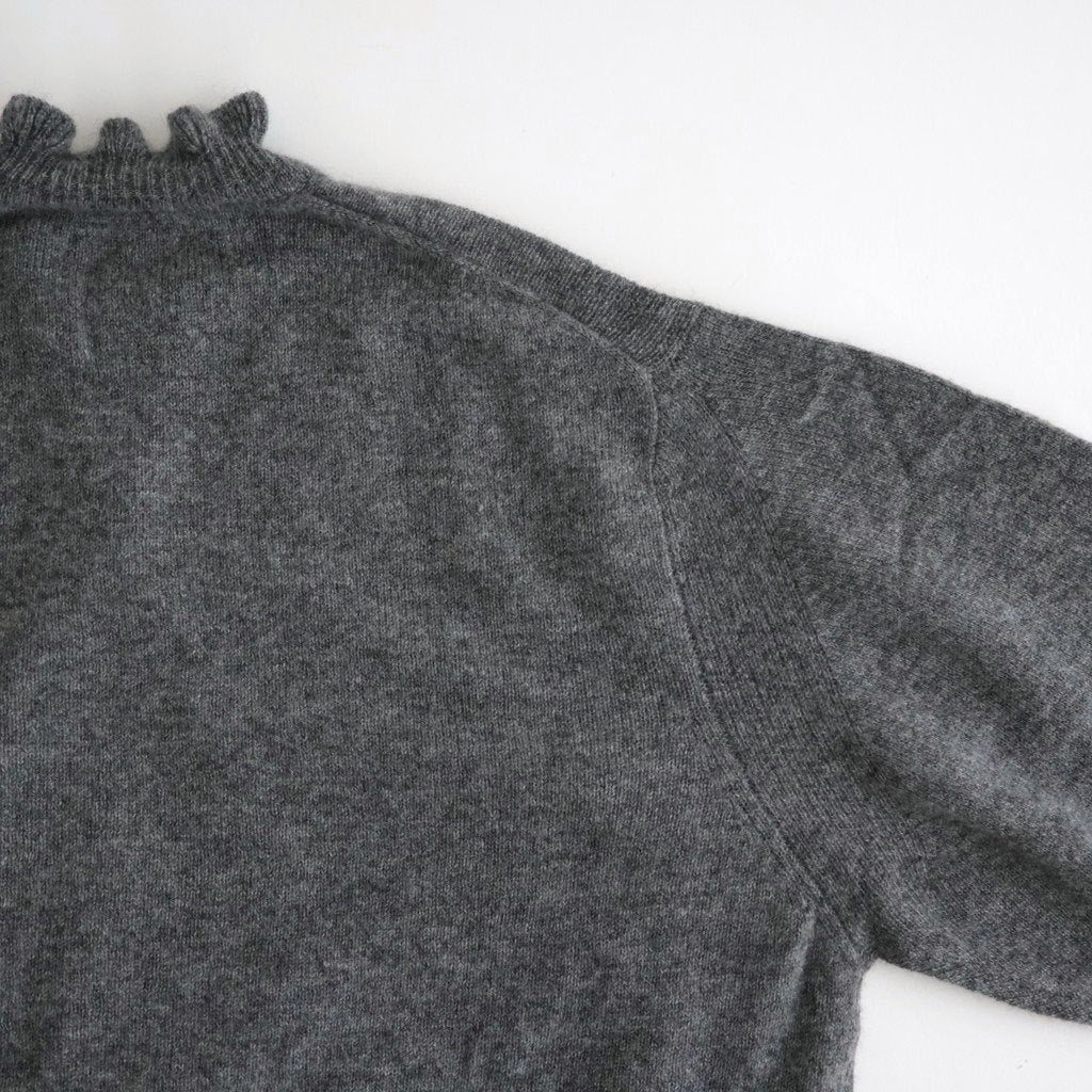 Volant cardigan #charcoal gray [32-0028A]