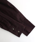 静寂の欠片 Gathered peplum blouse #burgundy [TLF-125-sh001-la]