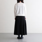 French Pure Linen クルーネックカーディガン #011 オフ [UT262KN001]