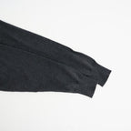 14GG PLAIN STITCH COTTON/NYLON/SILK V-NECK CARDIGAN #9800 CHARCOAL [NNSL26503]