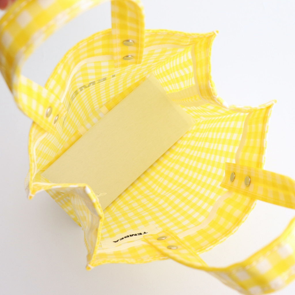 PAPER TOTE SMALL #GINGHAM YELLOW [TMB-2286H]