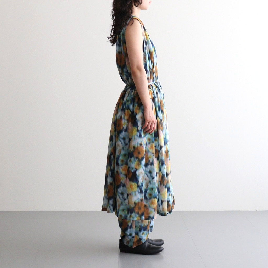 LIBERTY FABRICS ETERNAL COLLECTION Sleeveless A-line dress #Hazy Days [TLF-226-OP001-lpl]