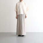 Damm Cotton Silk Half Sleeve #White [A232251TK762]