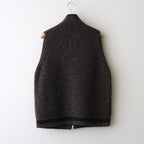 Blushed knit vest #Dark brown [252804]