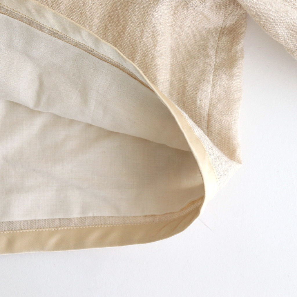 DENSELY LINEN TRIMING BOLERO #Antique White [no.7311]