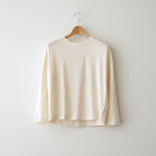 DROP CANDY BUTTON LONG SLEEVE T #Natural [no.8193]