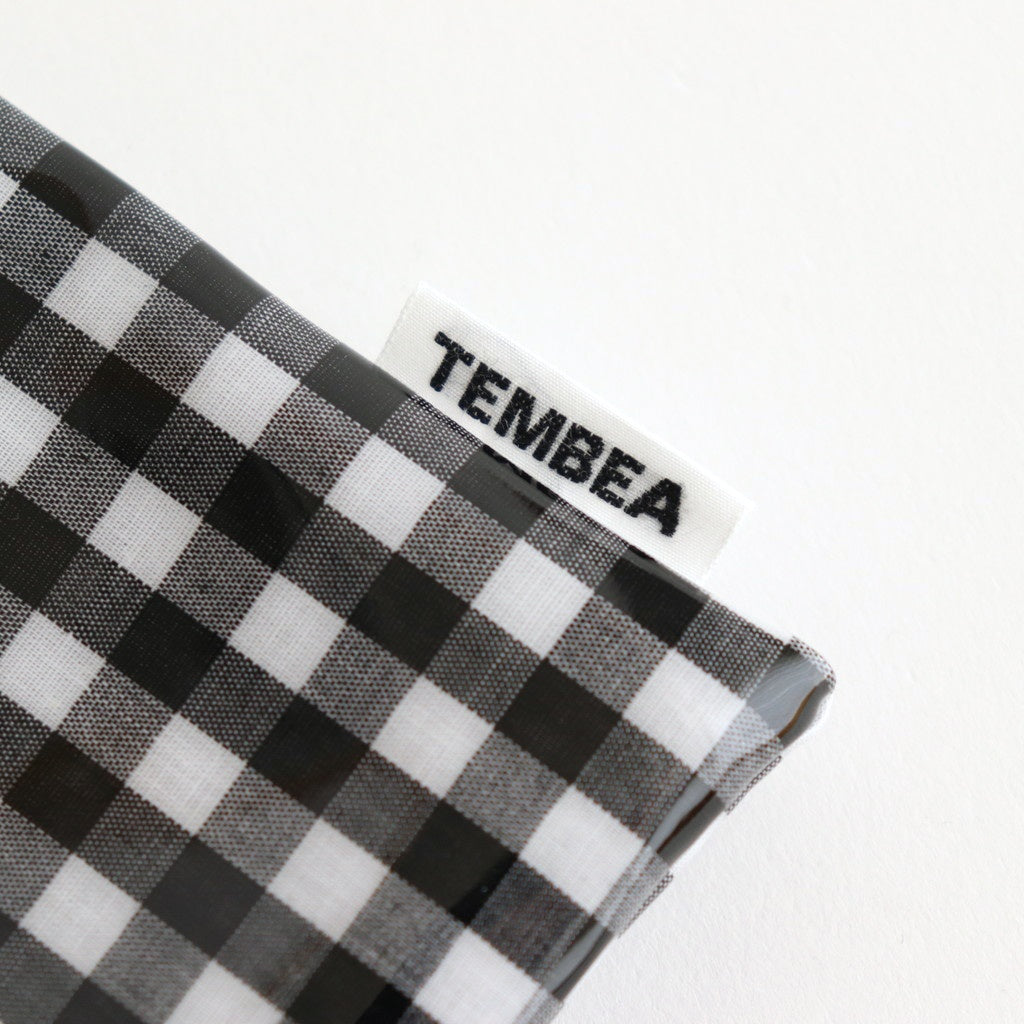 Drawstring purse POCHETTE #GINGHAM BLACK [TMB-2137A]
