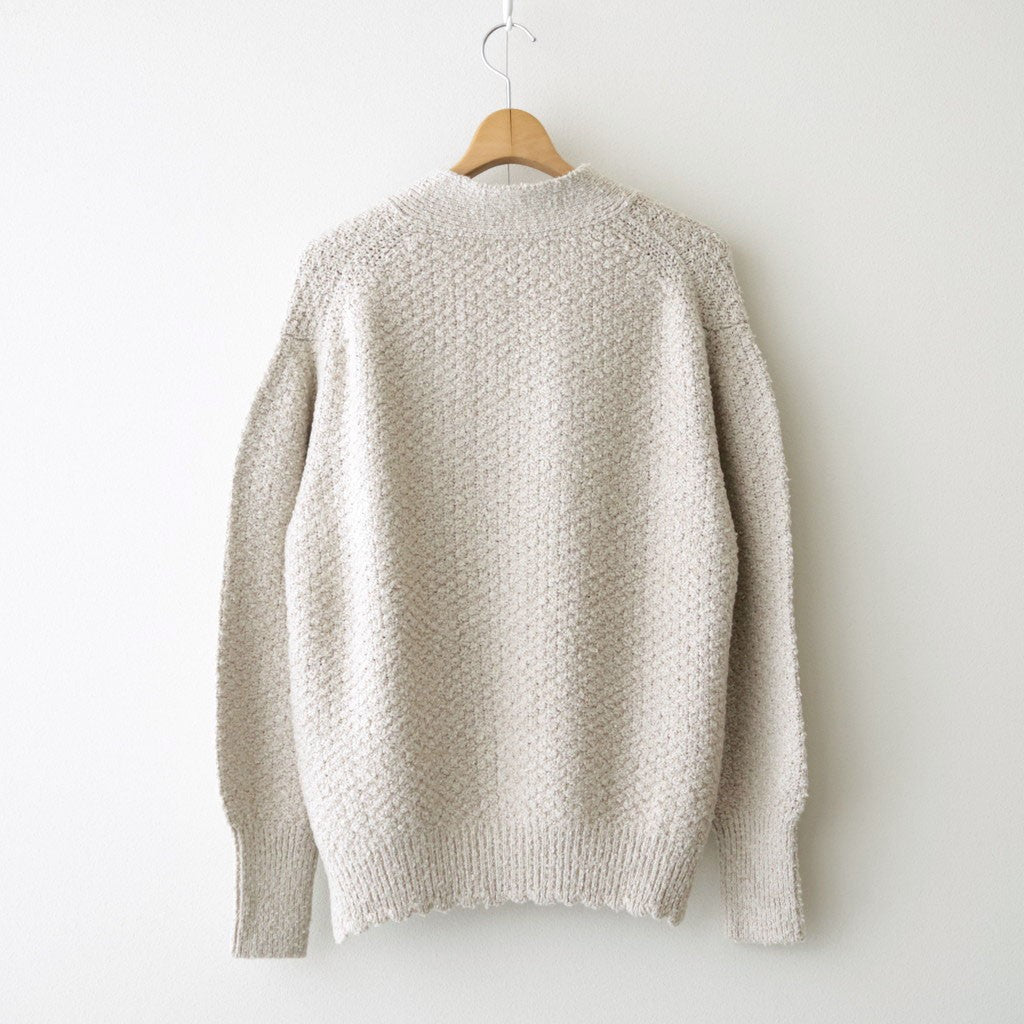 Loop-boucle pocket Cardigan #Beige [Oni065]