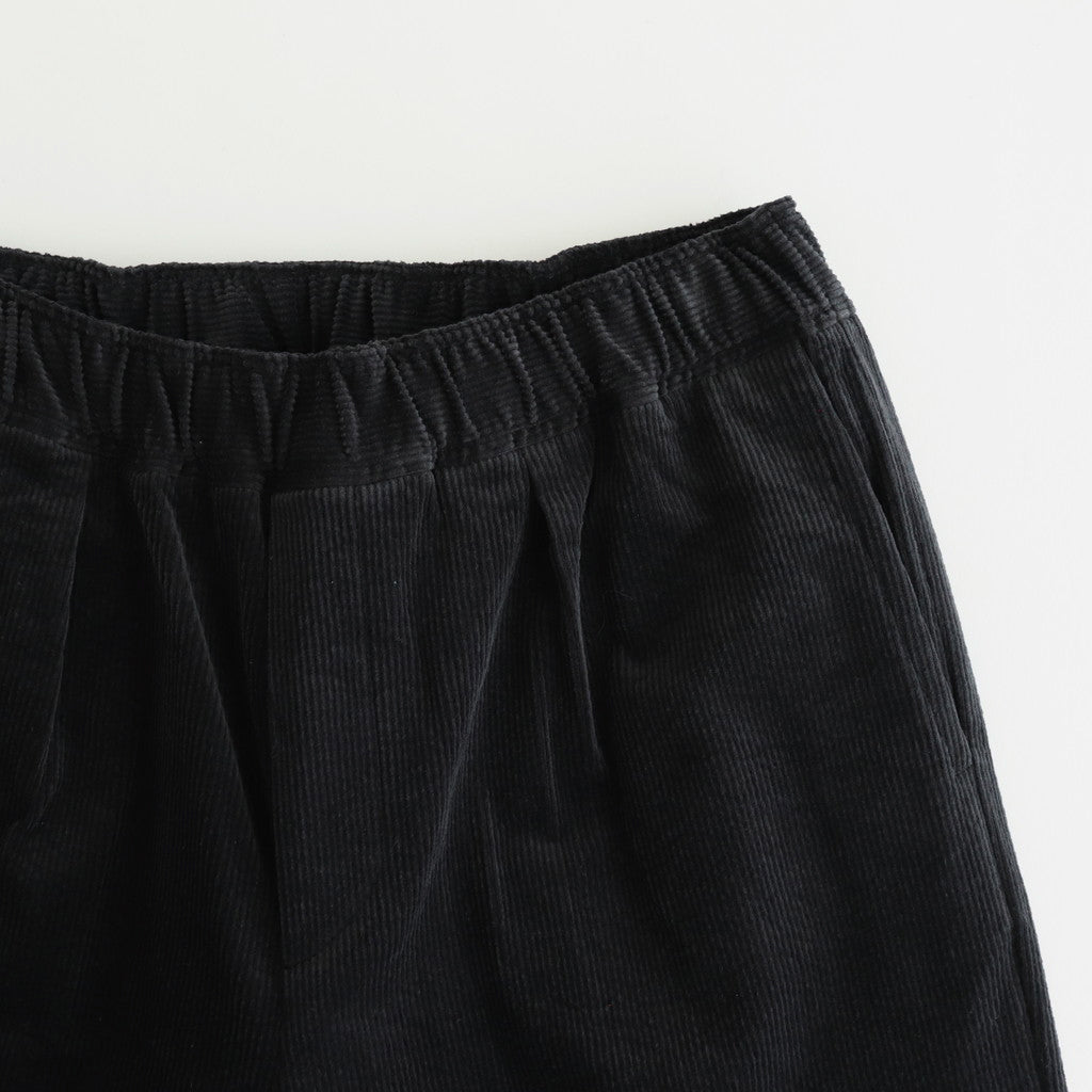 11WALE CORDUROY EASY WIDE PANTS #9900 BLACK [GNMDS2052CP]