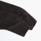 stretch superkid mohair crew-neck P/O #dark brown [WVFL-UW114]