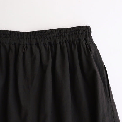 80s VOILE PLAIN WITH CUT WORK LACE EASY PANTS #9900 BLACK [INSL23224]