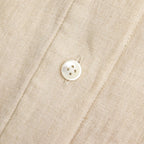 DENSELY LINEN CAPE SLEEVE SHIRT #Antique White [no.7308]