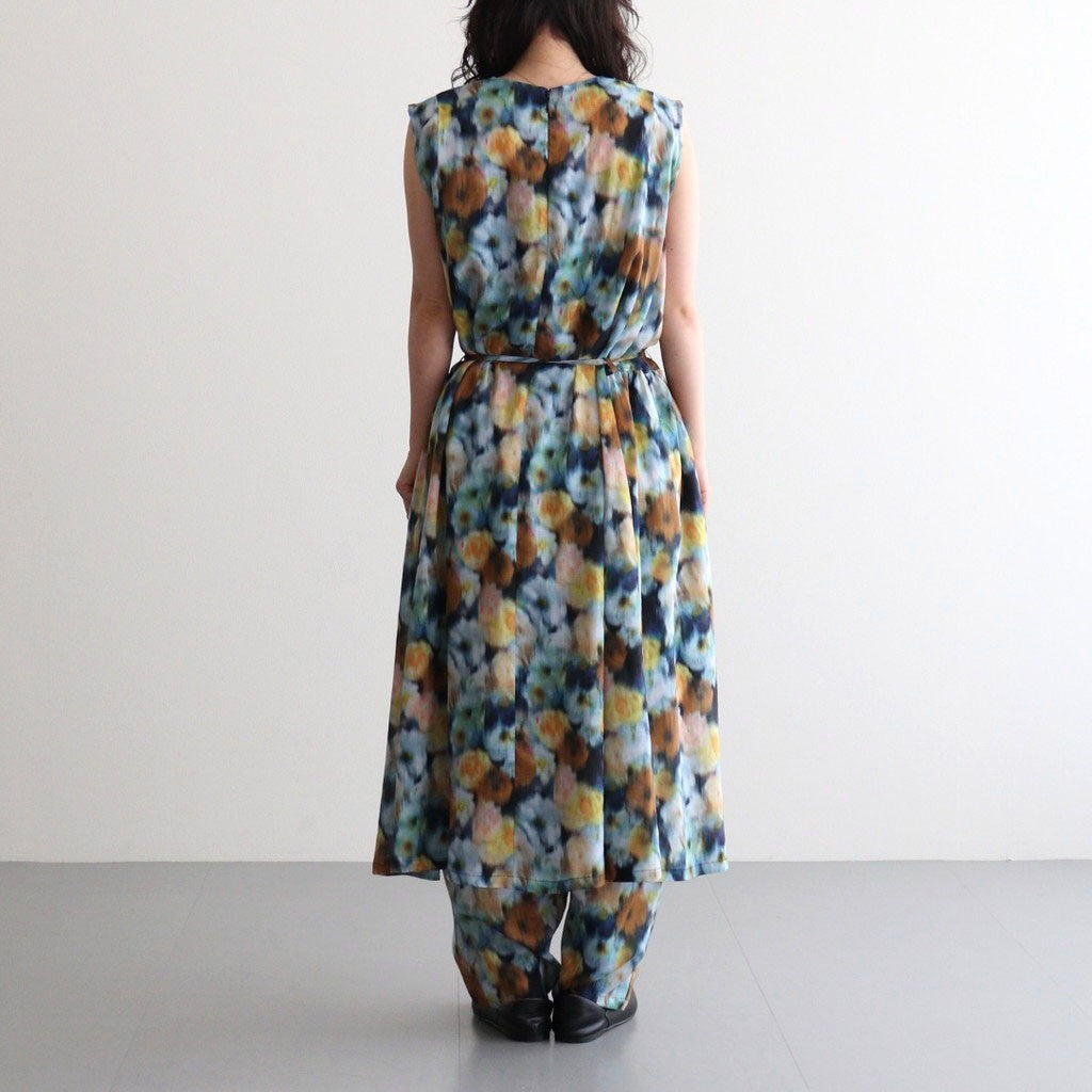 LIBERTY FABRICS ETERNAL COLLECTION Sleeveless A-line dress #Hazy Days [TLF-226-OP001-lpl]
