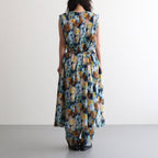 LIBERTY FABRICS ETERNAL COLLECTION Sleeveless A-line dress #Hazy Days [TLF-226-OP001-lpl]