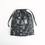 GRAFFITI DRAWSTRING BAG (L) #Black [no.7959]
