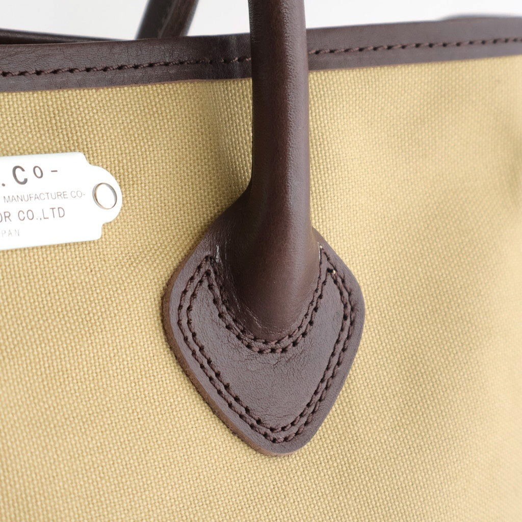 COMBINATION TOTE BAG #Beige × D.Brown [no.7681]