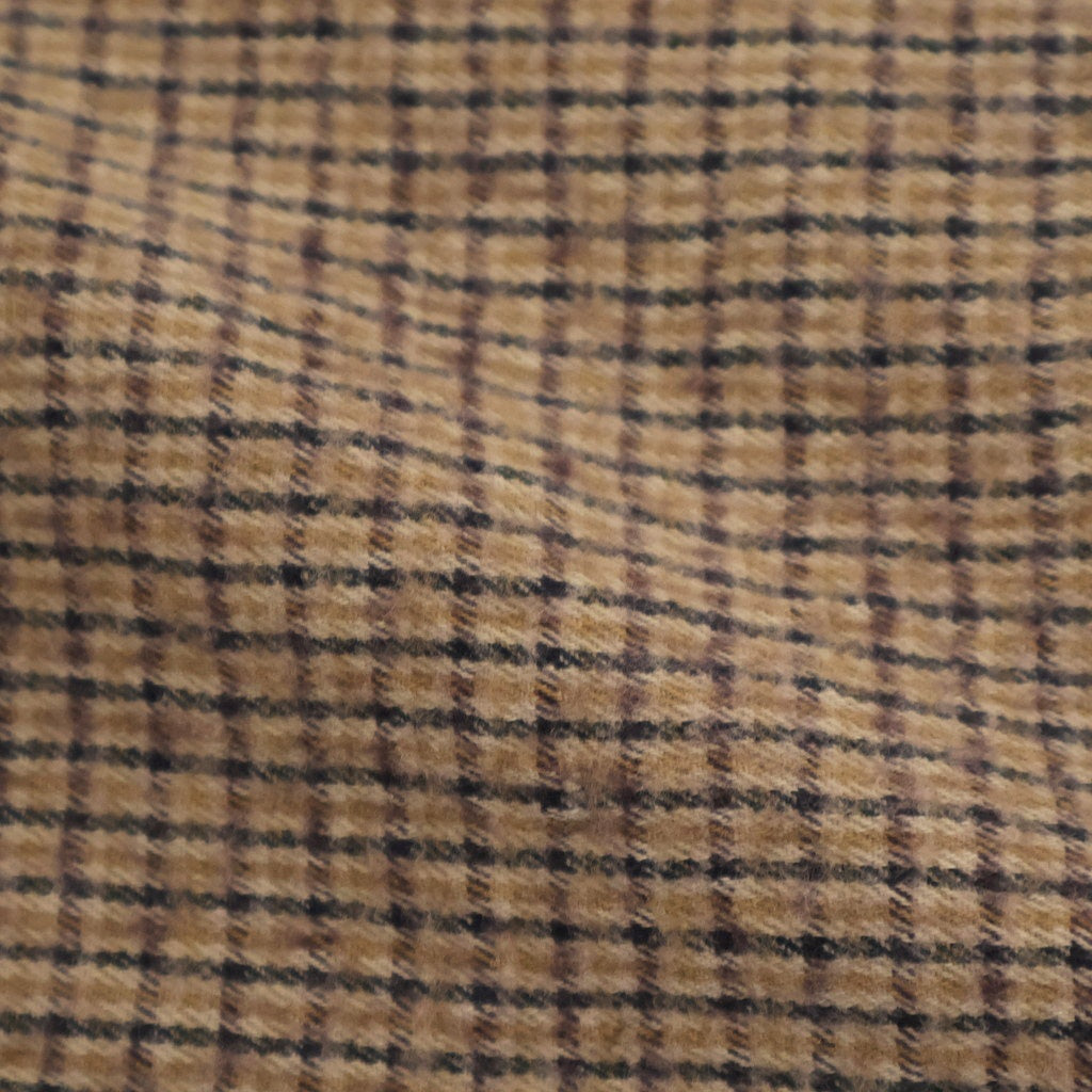 COTTON WOOL SHIRRING VEST #Check [no.7701]