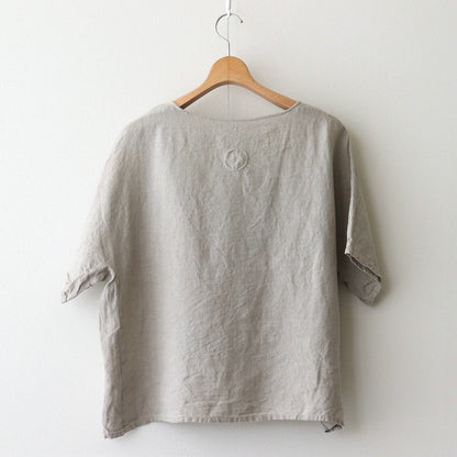 Linden Linen Pullover #Oatmeal [A232251TS723]