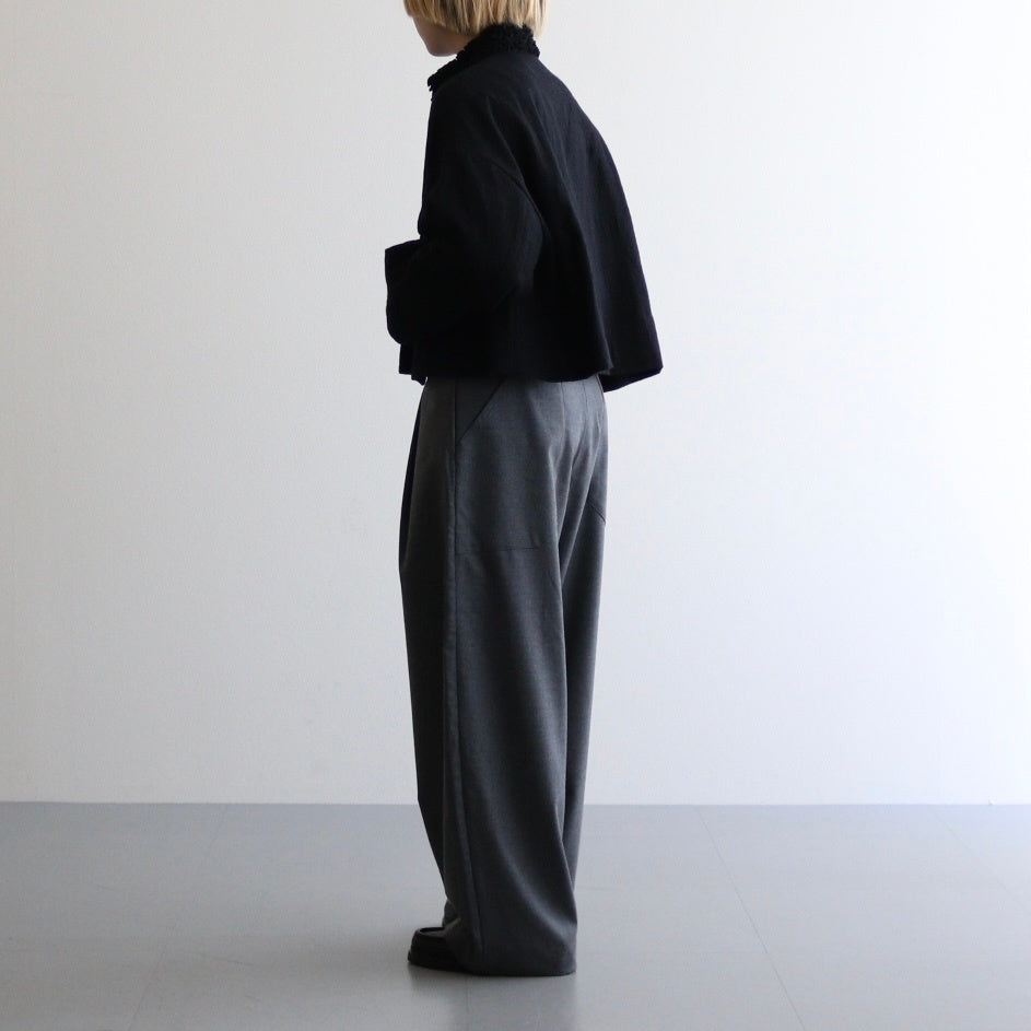 HW wide trousers #Grey [242505]