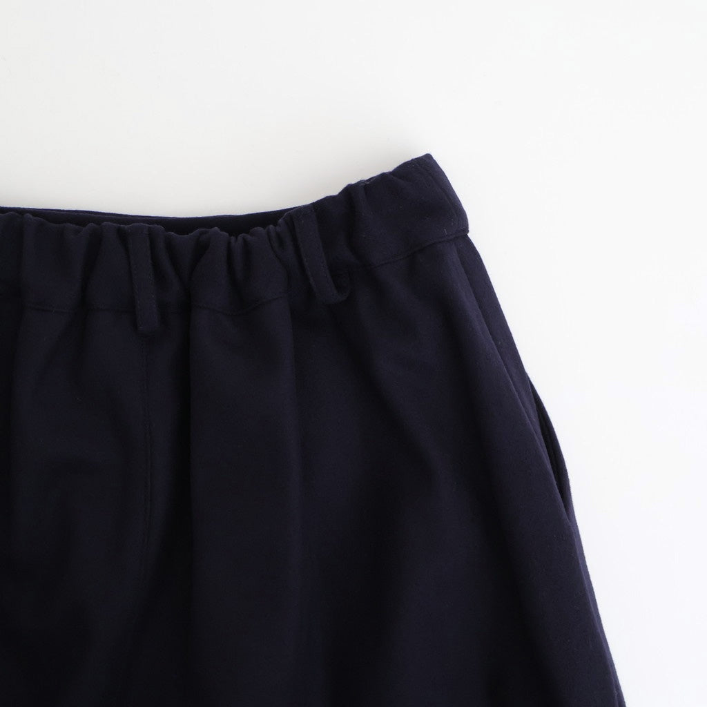 夜色：Tucked pants #dark navy [13251-18113]