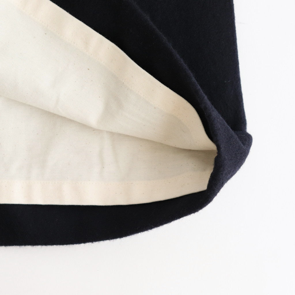 Wool cashmere beaver stand collar coat #Navy [TS243CO080]