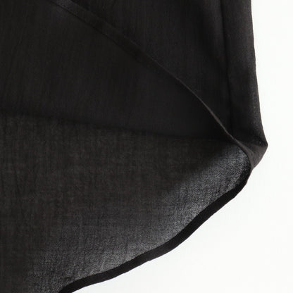 半透明の沈黙 Flare blouse #Black [TLF-225-sh009-cdv]