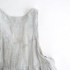 雲のウツロイ：Cache-coeur tunic #white powder×ink [11261-07507]