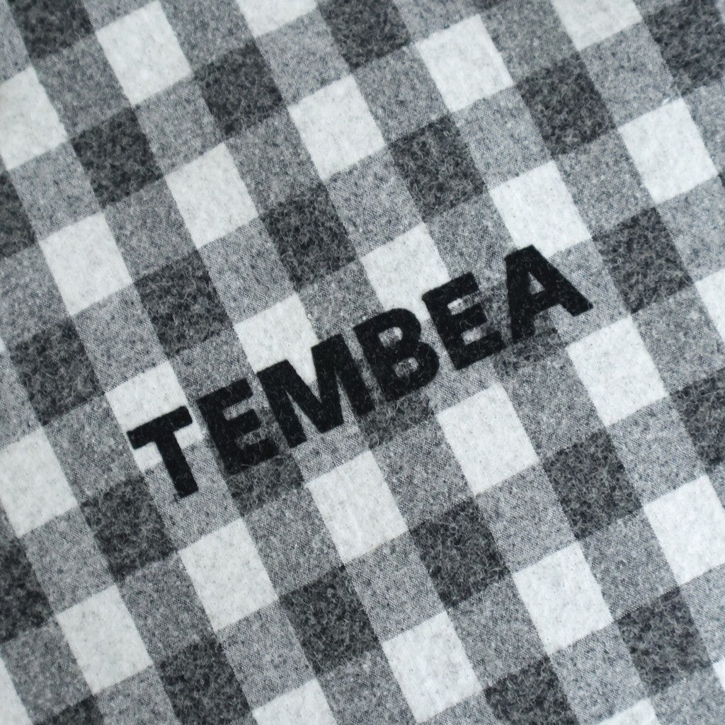 PAPER TOTE SMALL NEEDLE PUNCH #GINGHAM BLACK [TMB-2286H]