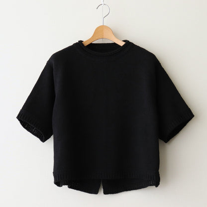 Damm Cotton Silk Half Sleeve #Black [A232251TK762]